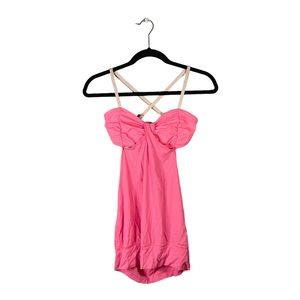 Lululemon Pink Athletic Athleisure Workout Spaghetti Strap Tank Top Size Small